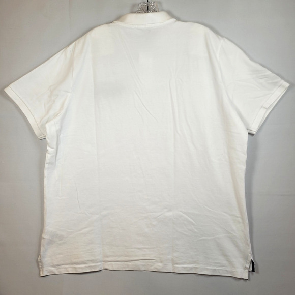 Polo Ralph Lauren Men’s Three Pony Polo Shirt Buttons White Size XL Classic Fit - Picture 7 of 9